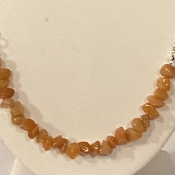 NEW Genuine Aventurine chip crystal necklace - Picture 2 of 5